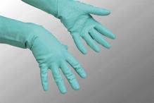 Перчатки резиновые универсальные XL  зеленый